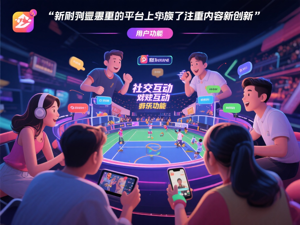 值得注意的是，平台还注重内容创新，例如推出社交互动